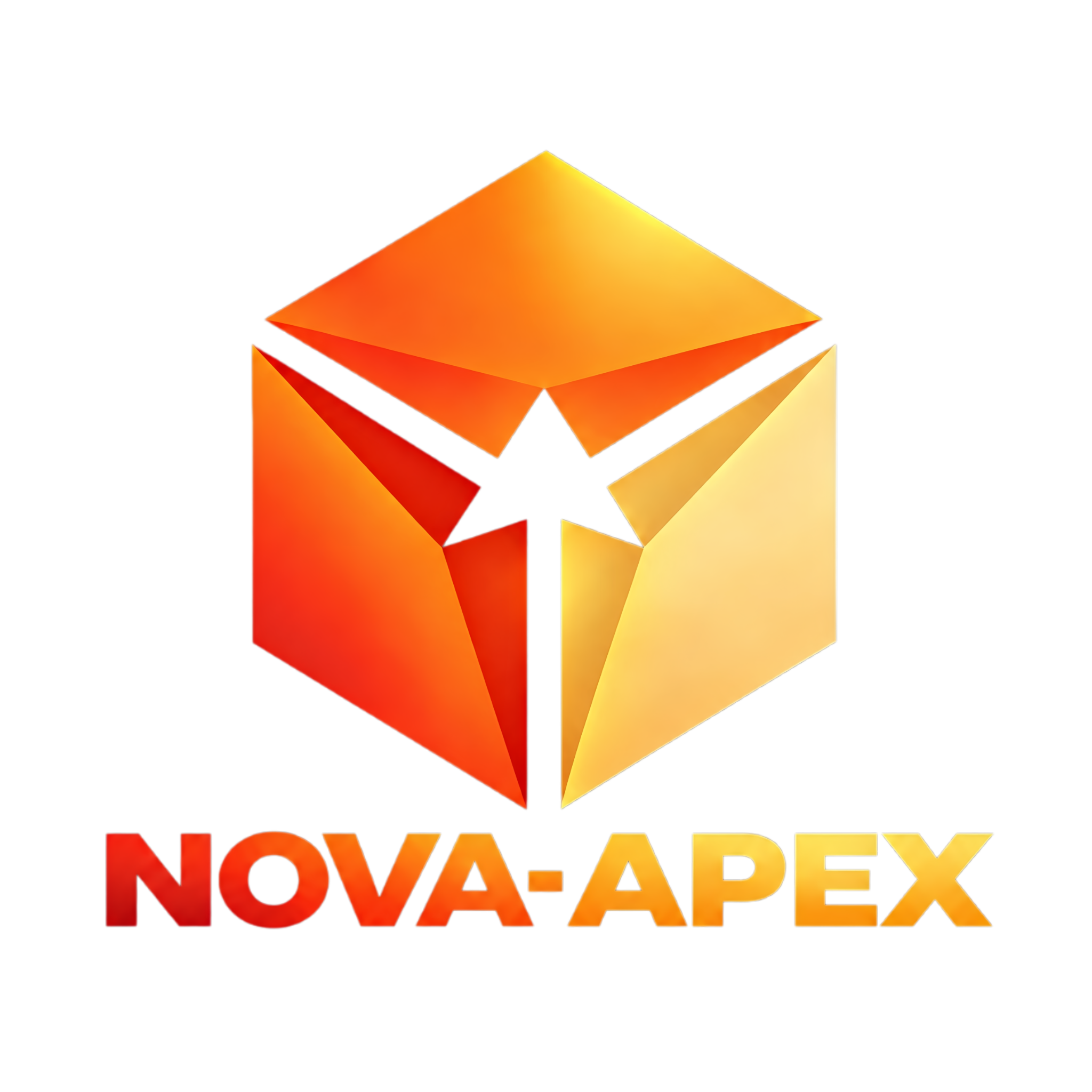 NOVA APEX 竖版透明品牌标志